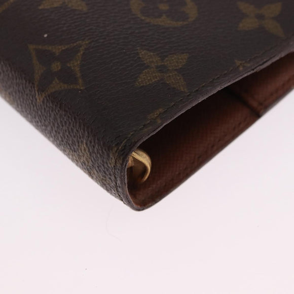 LOUIS VUITTON Monogram Agenda GM Day Planner Cover R20006 LV Auth SW2681