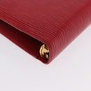 LOUIS VUITTON Epi Agenda MM Day Planner Cover Red R20047 LV Auth SW2682-16