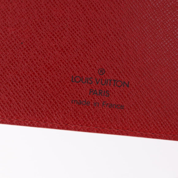 LOUIS VUITTON Epi Agenda MM Day Planner Cover Red R20047 LV Auth SW2682