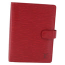 LOUIS VUITTON Epi Agenda MM Day Planner Cover Red R20047 LV Auth SW2682-13