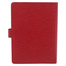 LOUIS VUITTON Epi Agenda MM Day Planner Cover Red R20047 LV Auth SW2682-2