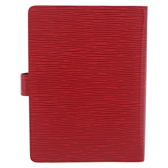 LOUIS VUITTON Epi Agenda MM Day Planner Cover Red R20047 LV Auth SW2682