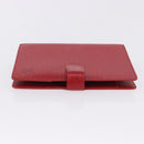 LOUIS VUITTON Epi Agenda MM Day Planner Cover Red R20047 LV Auth SW2682-3
