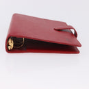 LOUIS VUITTON Epi Agenda MM Day Planner Cover Red R20047 LV Auth SW2682-6