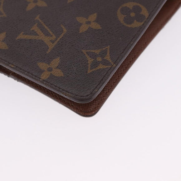 LOUIS VUITTON Monogram Agenda MM Day Planner Cover R20105 LV Auth SW2683