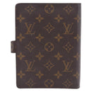LOUIS VUITTON Monogram Agenda MM Day Planner Cover R20105 LV Auth SW2683-2