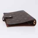 LOUIS VUITTON Monogram Agenda MM Day Planner Cover R20105 LV Auth SW2683-5