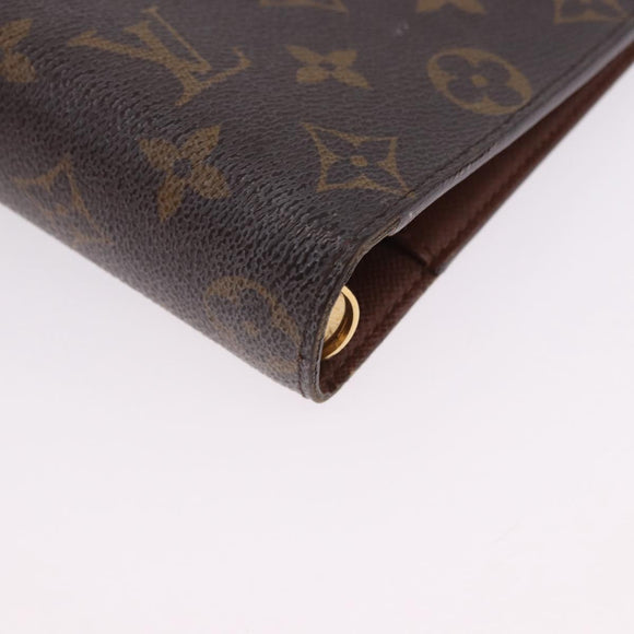 LOUIS VUITTON Monogram Agenda MM Day Planner Cover R20105 LV Auth SW2683