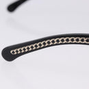 CHANEL COCO Mark Chain Rectangle Shape Sunglasses plastic CC Auth SW2687SAM-9