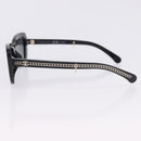 CHANEL COCO Mark Chain Rectangle Shape Sunglasses plastic CC Auth SW2687SAM-10