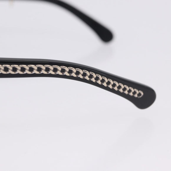 CHANEL COCO Mark Chain Rectangle Shape Sunglasses plastic CC Auth SW2687SAM