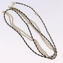 CHANEL COCO Mark Chain Rectangle Shape Sunglasses plastic CC Auth SW2687SAM-20