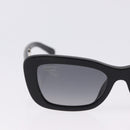 CHANEL COCO Mark Chain Rectangle Shape Sunglasses plastic CC Auth SW2687SAM-3