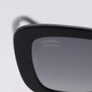 CHANEL COCO Mark Chain Rectangle Shape Sunglasses plastic CC Auth SW2687SAM-5