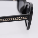 CHANEL COCO Mark Chain Rectangle Shape Sunglasses plastic CC Auth SW2687SAM-7