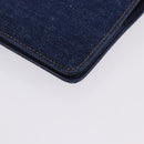 CHANEL COCO Mark Day Planner Cover Denim Blue Gold CC Auth SW2693SAM-16
