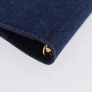 CHANEL COCO Mark Day Planner Cover Denim Blue Gold CC Auth SW2693SAM-17