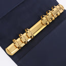 CHANEL COCO Mark Day Planner Cover Denim Blue Gold CC Auth SW2693SAM-20