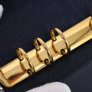 CHANEL COCO Mark Day Planner Cover Denim Blue Gold CC Auth SW2693SAM-22