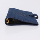 CHANEL COCO Mark Day Planner Cover Denim Blue Gold CC Auth SW2693SAM-6