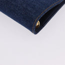 CHANEL COCO Mark Day Planner Cover Denim Blue Gold CC Auth SW2693SAM-14
