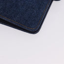 CHANEL COCO Mark Day Planner Cover Denim Blue Gold CC Auth SW2693SAM-15