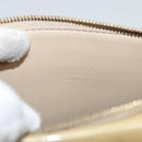 LOUIS VUITTON Monogram Vernis Motto Accessory Pouch Beige M91136 LV Auth sw270-20