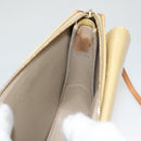 LOUIS VUITTON Monogram Vernis Motto Accessory Pouch Beige M91136 LV Auth sw270-10