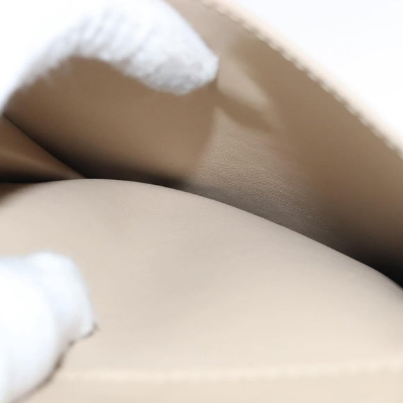 LOUIS VUITTON Monogram Vernis Motto Accessory Pouch Beige M91136 LV Auth sw270