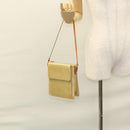 LOUIS VUITTON Monogram Vernis Motto Accessory Pouch Beige M91136 LV Auth sw270-23