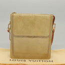 LOUIS VUITTON Monogram Vernis Motto Accessory Pouch Beige M91136 LV Auth sw270-12