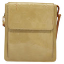 LOUIS VUITTON Monogram Vernis Motto Accessory Pouch Beige M91136 LV Auth sw270-13