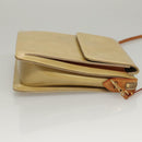 LOUIS VUITTON Monogram Vernis Motto Accessory Pouch Beige M91136 LV Auth sw270-3