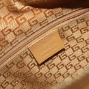 GUCCI Hand Bag Suede Orange Gold Tone 000 0851 Auth SW2761-21