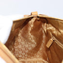 GUCCI Hand Bag Suede Orange Gold Tone 000 0851 Auth SW2761-23