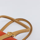 GUCCI Hand Bag Suede Orange Gold Tone 000 0851 Auth SW2761-8