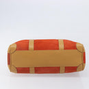 GUCCI Hand Bag Suede Orange Gold Tone 000 0851 Auth SW2761-5
