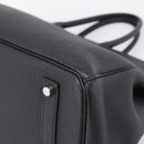 HERMES Birkin 35 Hand Bag Togo leather Black Silver Auth SW2762SM-12