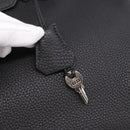 HERMES Birkin 35 Hand Bag Togo leather Black Silver Auth SW2762SM-14