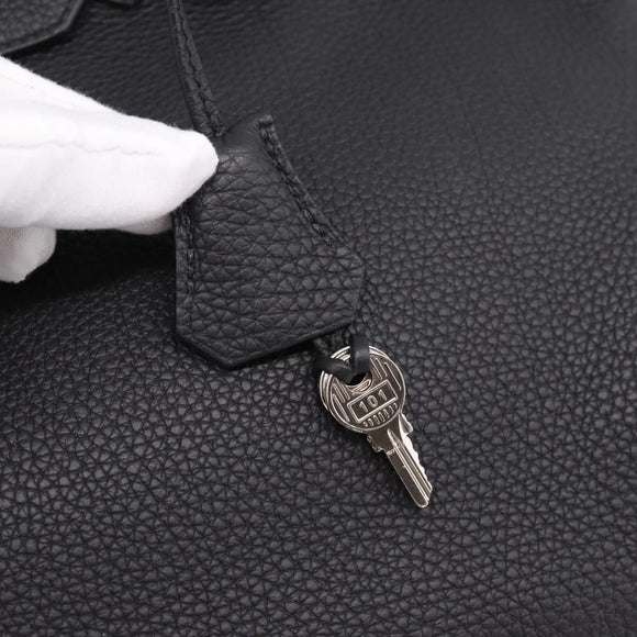 HERMES Birkin 35 Hand Bag Togo leather Black Silver Auth SW2762SM