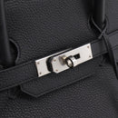 HERMES Birkin 35 Hand Bag Togo leather Black Silver Auth SW2762SM-17