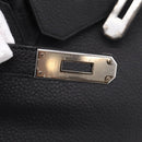HERMES Birkin 35 Hand Bag Togo leather Black Silver Auth SW2762SM-19