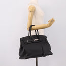 HERMES Birkin 35 Hand Bag Togo leather Black Silver Auth SW2762SM-35