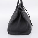 HERMES Birkin 35 Hand Bag Togo leather Black Silver Auth SW2762SM-4
