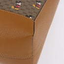 GUCCI x Disney Micro GG Supreme Tote Bag PVC Beige Gold 547947 Auth SW2763SM-15