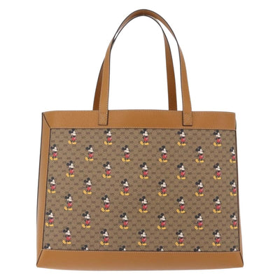 GUCCI x Disney Micro GG Supreme Tote Bag PVC Beige Gold 547947 Auth SW2763SM - 0