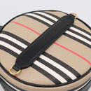 BURBERRY Nova Check Icon Stripe Louise Bag PVC 2way Beige 8051846 Auth SW2764M-24