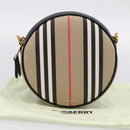 BURBERRY Nova Check Icon Stripe Louise Bag PVC 2way Beige 8051846 Auth SW2764M-12