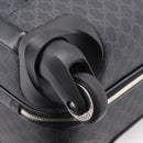 GUCCI GG Supreme Large Trolley Travel Bag Carry Case PVC Black Auth SW2765SAM-16