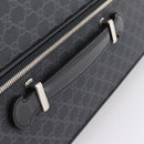 GUCCI GG Supreme Large Trolley Travel Bag Carry Case PVC Black Auth SW2765SAM-22